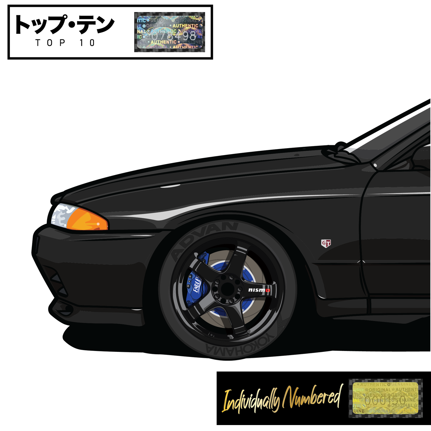 Nissan Skyline R32 GTR - Black Pearl Metallic - Top 10