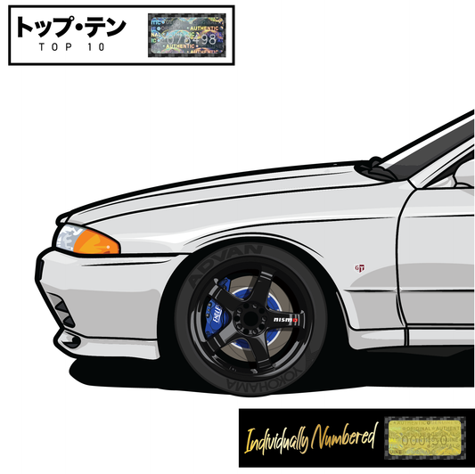 Nissan Skyline R32 GTR - Crystal White - Top 10