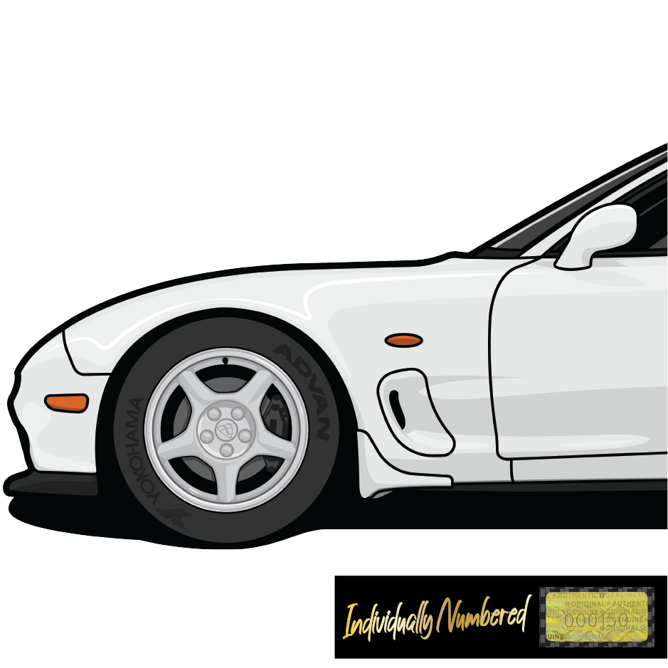 Mazda FD RX7 Pure White