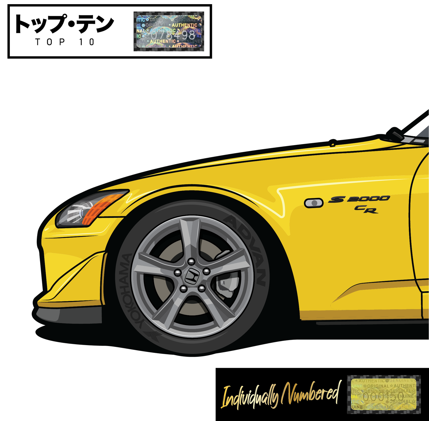 Honda S2000 CR Rio Yellow Pearl - Top 10