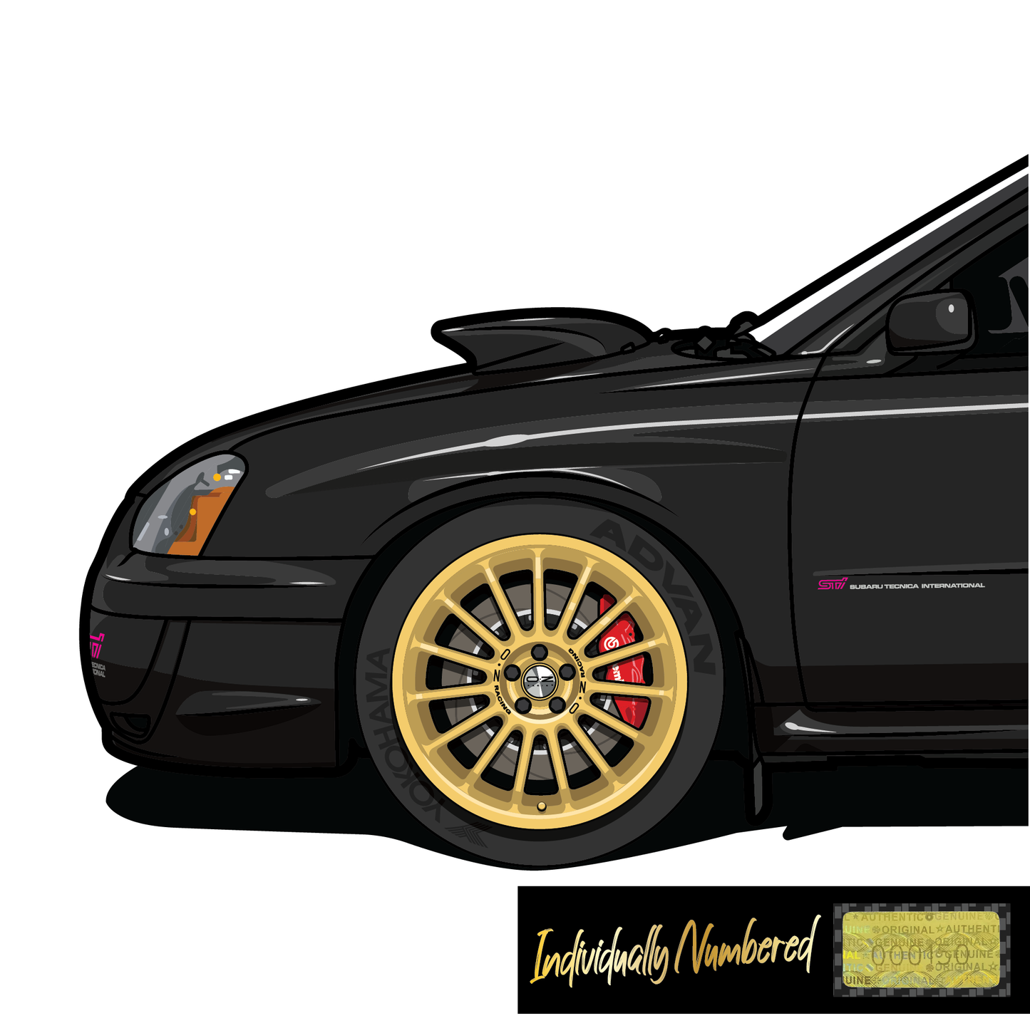 Subaru WRX STi Blobeye - Java Black Pearl