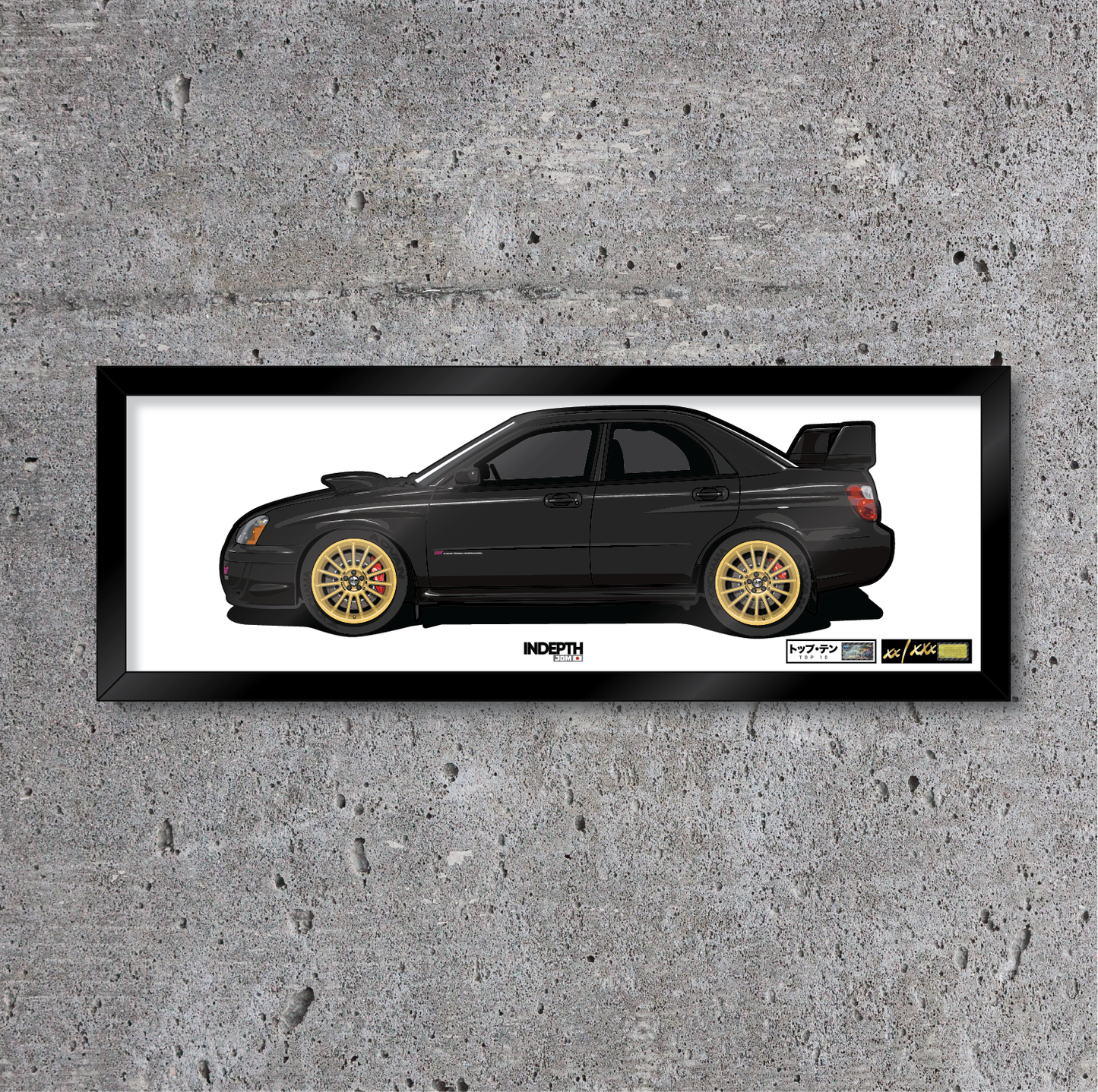 Subaru WRX STi Blobeye - Java Black Pearl - Top 10