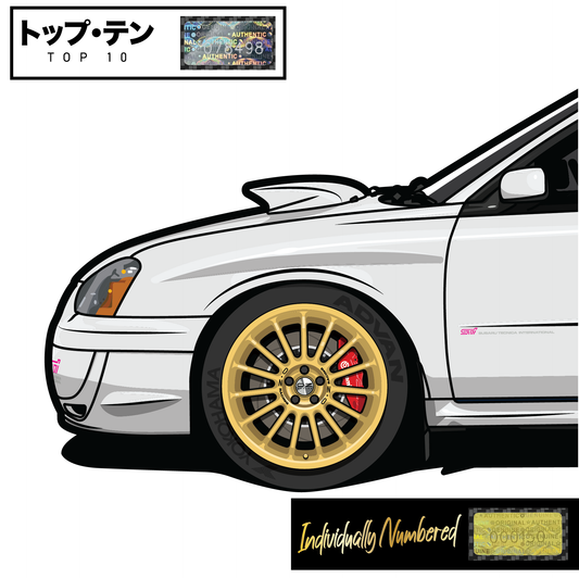 Subaru WRX STi Blobeye - Aspen White - Top 10